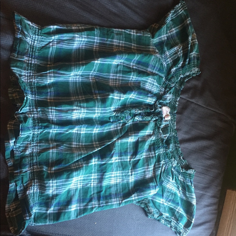 Green Plaid Shirt        Brand- Unknown